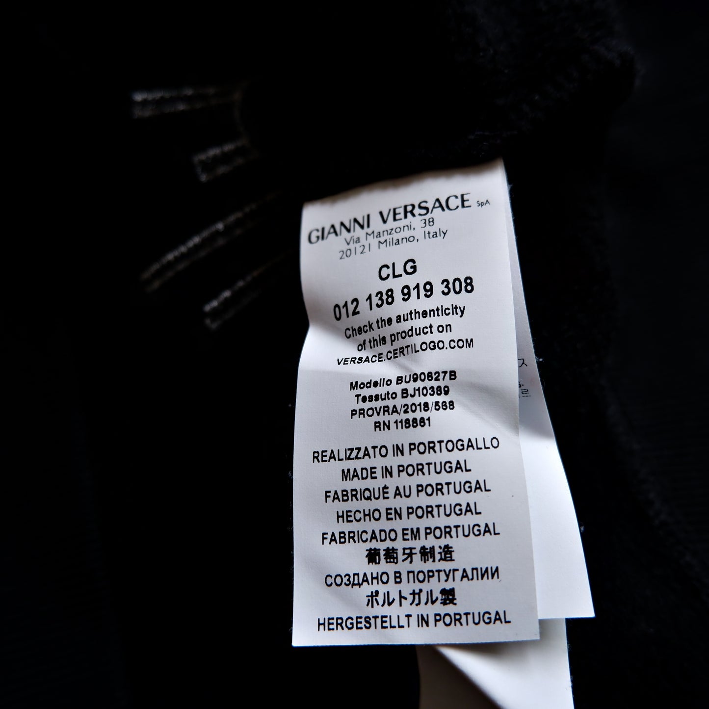 Versus Versace Sweatshirt Büroklammer